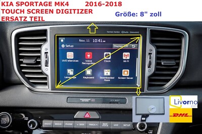 KIA SPORTAGE 2016-2020 TOUCH SCREEN DIGITIZER GLAS ERSATZ LAN6320EKQL