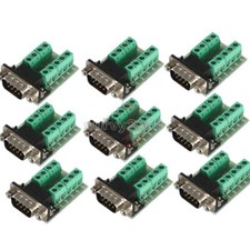 10PCS DB9 Male Adapter Signal Terminal Module RS232 Serial to Terminal Connector