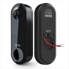 Arlo Essential Wired Video Doorbell HD 180  View Night Vision 2-Way Audio