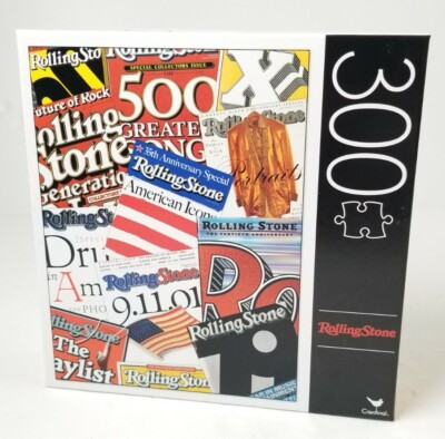 New 300 Pc Cardinal Jigsaw Puzzle Iconic Rolling Stone Anniversary Covers Rock
