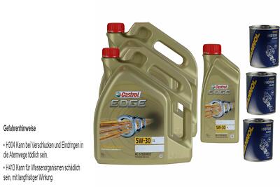 11L Motoröl Castrol EDGE Titanium FST 5W-30 LL 3xMotor Flush
