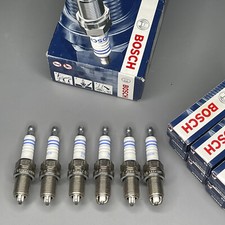 BOSCH Yttrium Spark Plug 6PCS For BMW 328i Cadillac CTS Honda Pilot Mazda 626