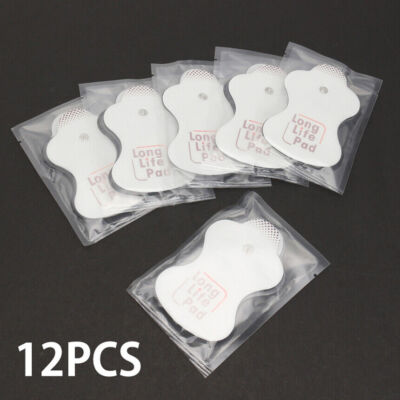 12 PCS Snap on Electrode Pads Electrotherapy Long Life Pad for Omron Massagers