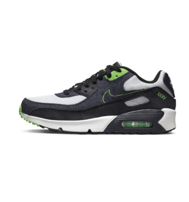 NIKE UK 5 EUR 38 USA 5,5Y AIR MAX 90 LTR SE 2 (GS) SCHWARZ. GRÜN DN4376 001