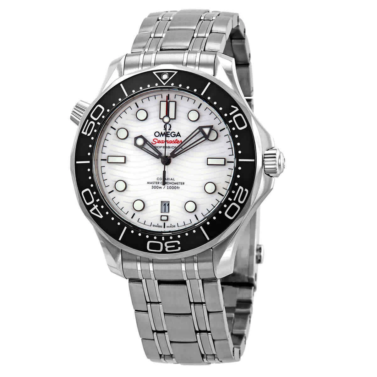 Omega Seamaster White Dial Men s Watch 210.30.42.20.04.001 eBay