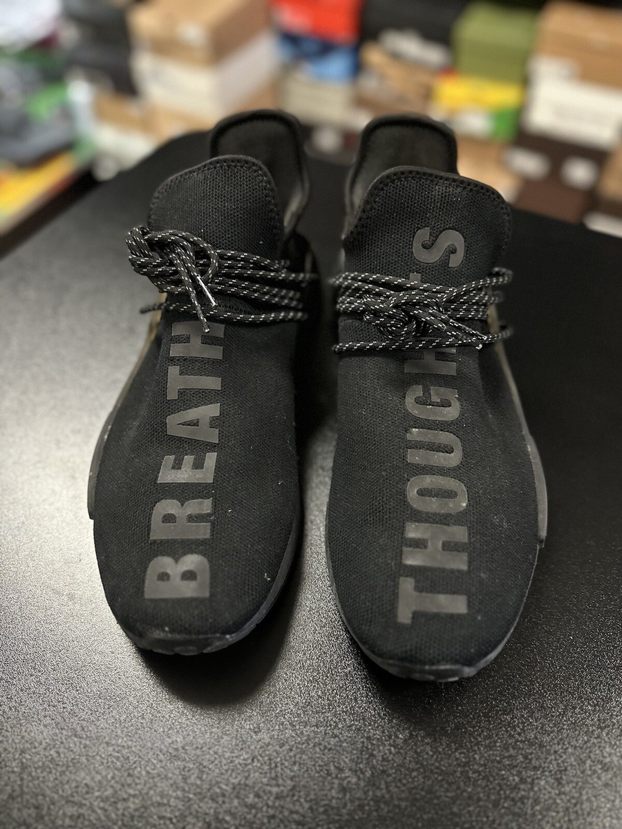 adidas NMD Hu Pharrell Human Race Triple Black Pack Men's Size 13