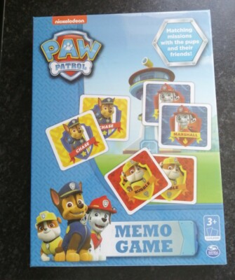 Paw Patrol Memo Spiel Nickelodeon Matching Game Spin Master NEU & VERSIEGELT