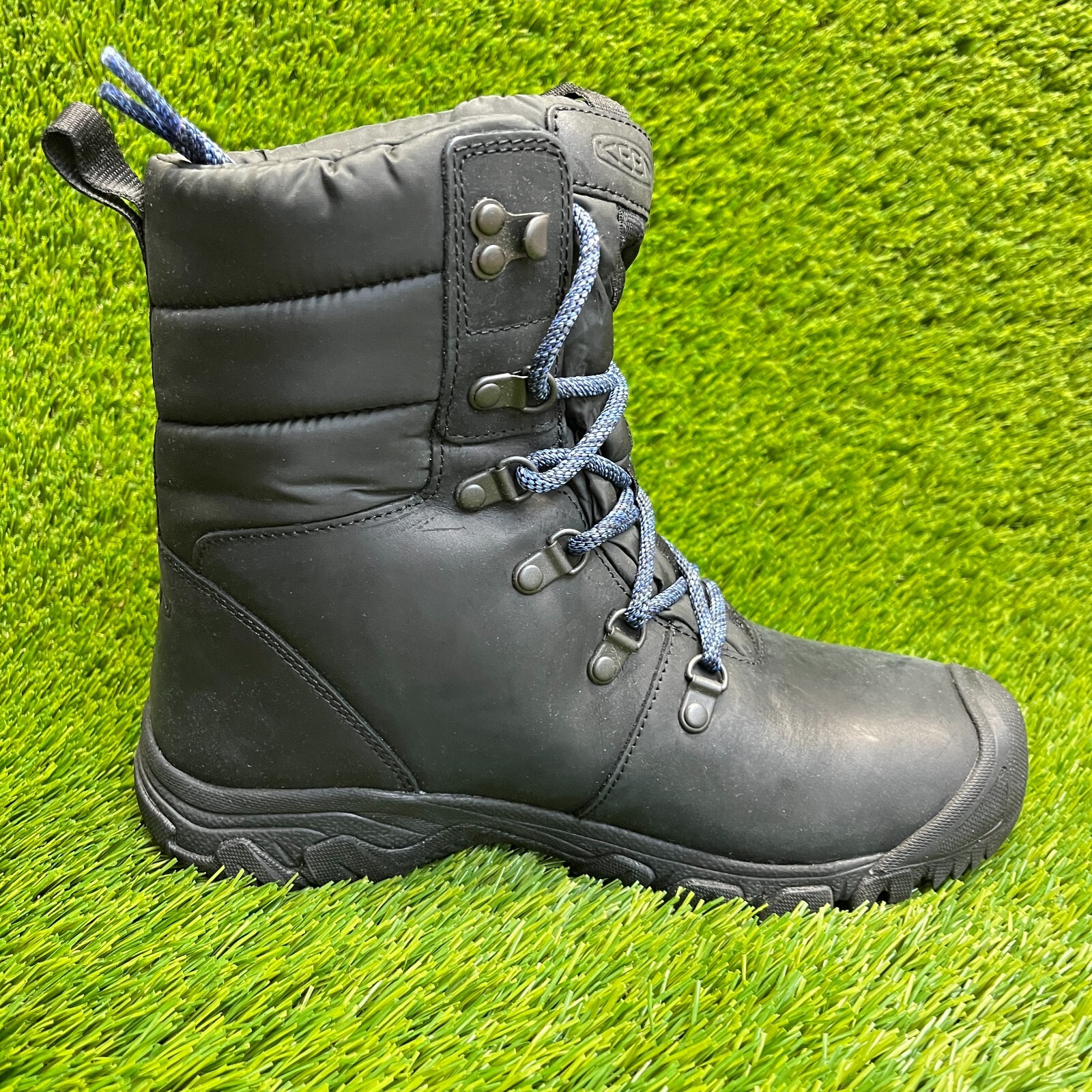 Stivali da neve Keen Greta donna taglia 8 neri outdoor pelle impermeabili isolati