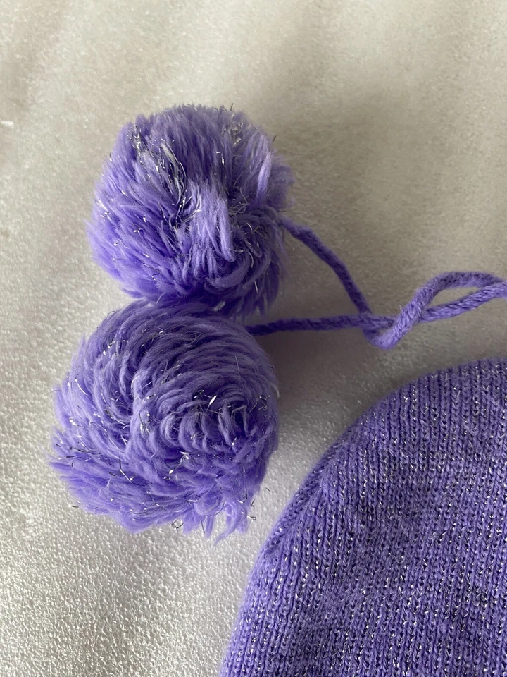 Vintage 2003 Nickelodeon Spongebob Squarepants Purple Beanie Hat Girls One Size - Image 4 of 4