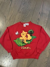 the disney store vintage Winnie The Poo Sweatshirt Kids Size 7/8 NWT