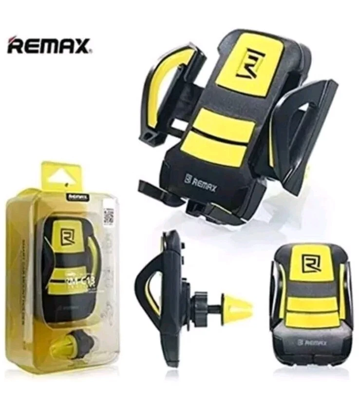 Remax Universal Mobile Phone Car Vent Holder Rm-C13 In Black Yellow - Image 3 of 4