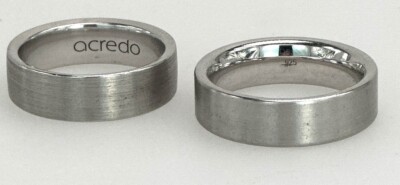 Trauringe & Eheringe Acredo Silber 925 Sterling Verlobungsringe F6B34