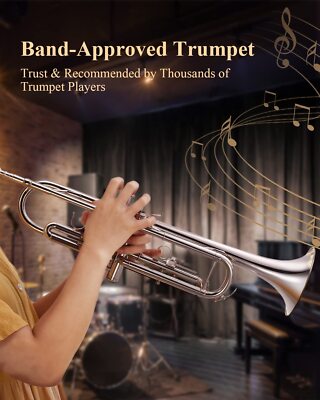 🎺 Eastar Bb TRUMPET STUDENT / INTERMEDIATE CONCERT TRUMPET SILVER