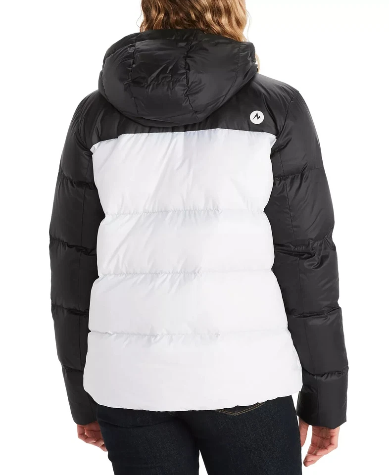 MARMOT Women's Guides Down Hoody White Black Size XS MSRP $250 - Image 2 of 3