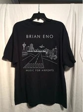Brian Eno Poster Music For Airports Short Sleeve Cotton Adult T-Shirt