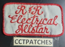 VINTAGE R&R ELECTRICAL ALLSTAR UNIFORM PATCH