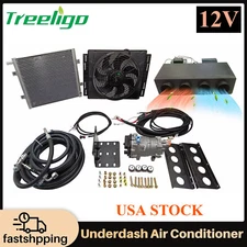 12V Electric Underdash Cool&Heat Universal Air Conditioner DC Auto Car A/C Kit