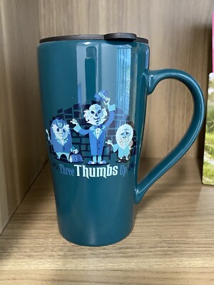 Disney Parks Coffee Travel Tumbler - Haunted Mansion Ghosts - Three Thumbs Up