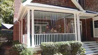 ALLIED 24 MIL Clear Patio Enclosure Tarp SMOOTH GLASS Vinyl Fire Retardant-Choose Size