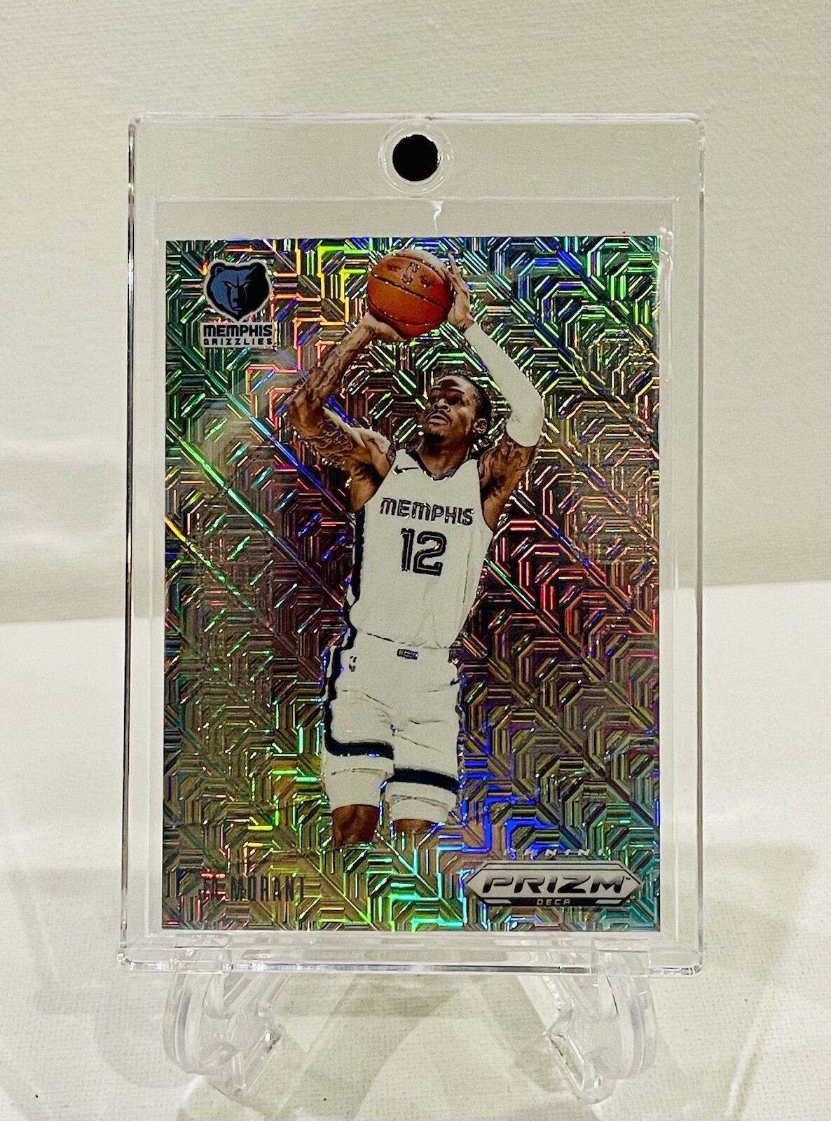 Ja Morant 2023-24 Prizm Deca Downtown Bound /25 Mojo Prizm #3