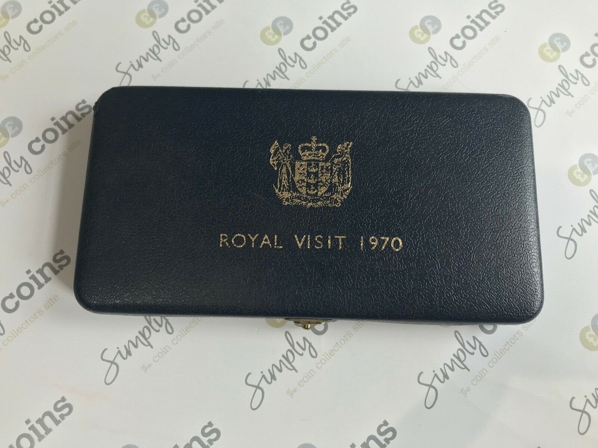 Simply Coins~ 1970 NEW ZEALAND PROOF LIKE ROYAL VISIT COIN SET | eBay