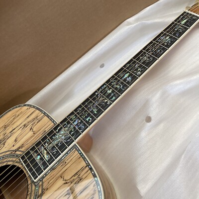 Chitarra Acustica D-45 Custom – Tavola Abalone, Fondo In Ebano – Legno Massello 4/4