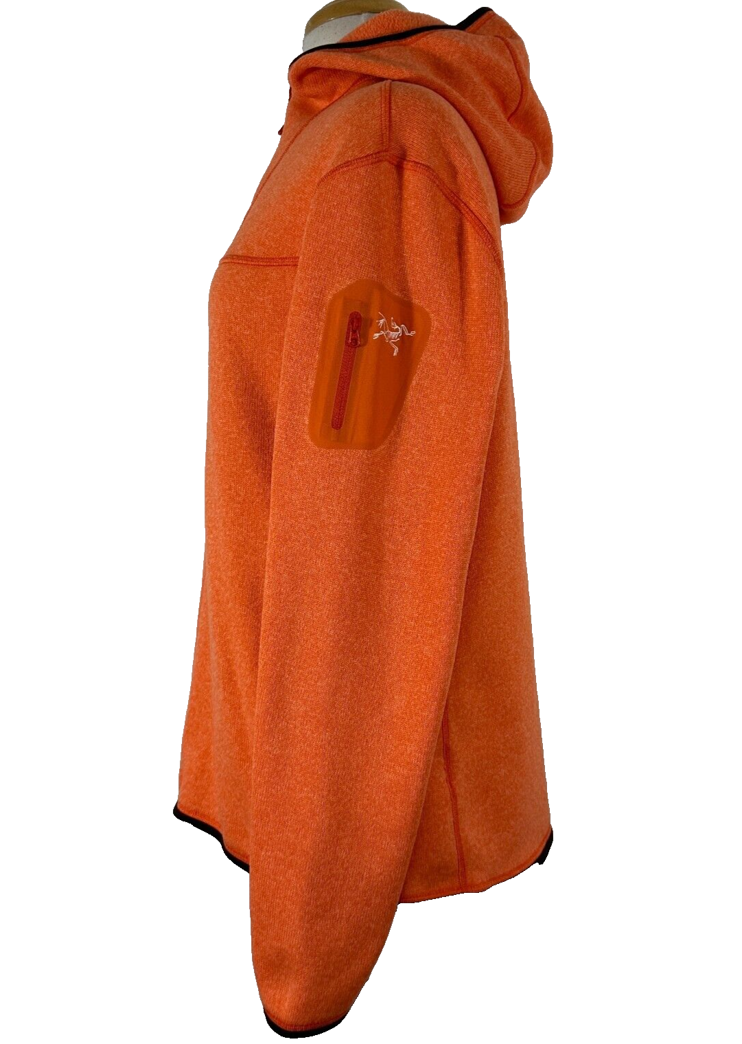 ARC'TERYX Giacca Pile Arcteryx Polartec Full Zip Covert Bordo Arancione Nuova Vestibilità Donna XL