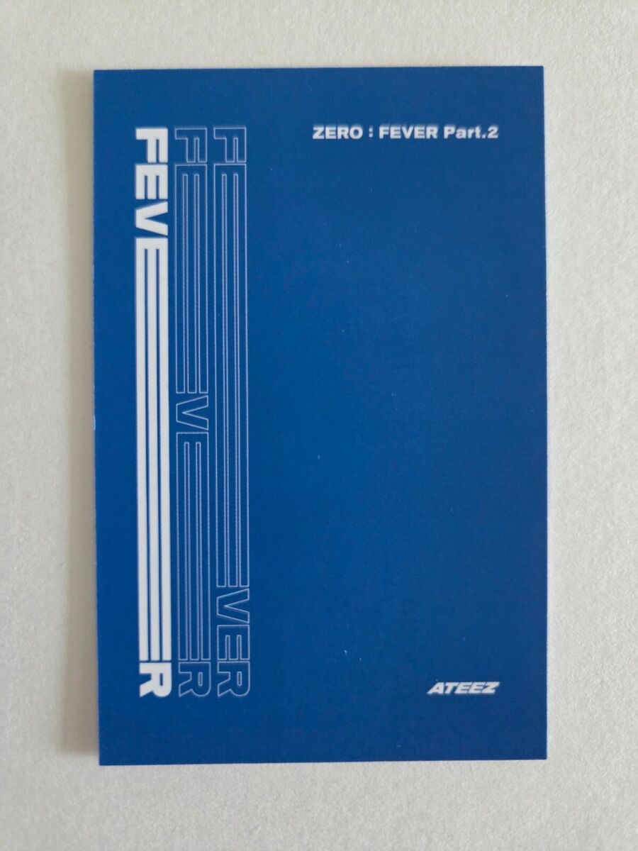 ATEEZ 7th Mini Album Zero : Fever Part.1 Re-Issue Official ATEEZ 7th Mini Album Zero : Fever Part.1 Re-Issue Official