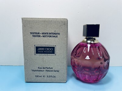 JIMMY CHOO - ROSE PASSION - EAU DE PARFUM - SPRAY - 3.3 OZ - NEW TESTER IN BOX