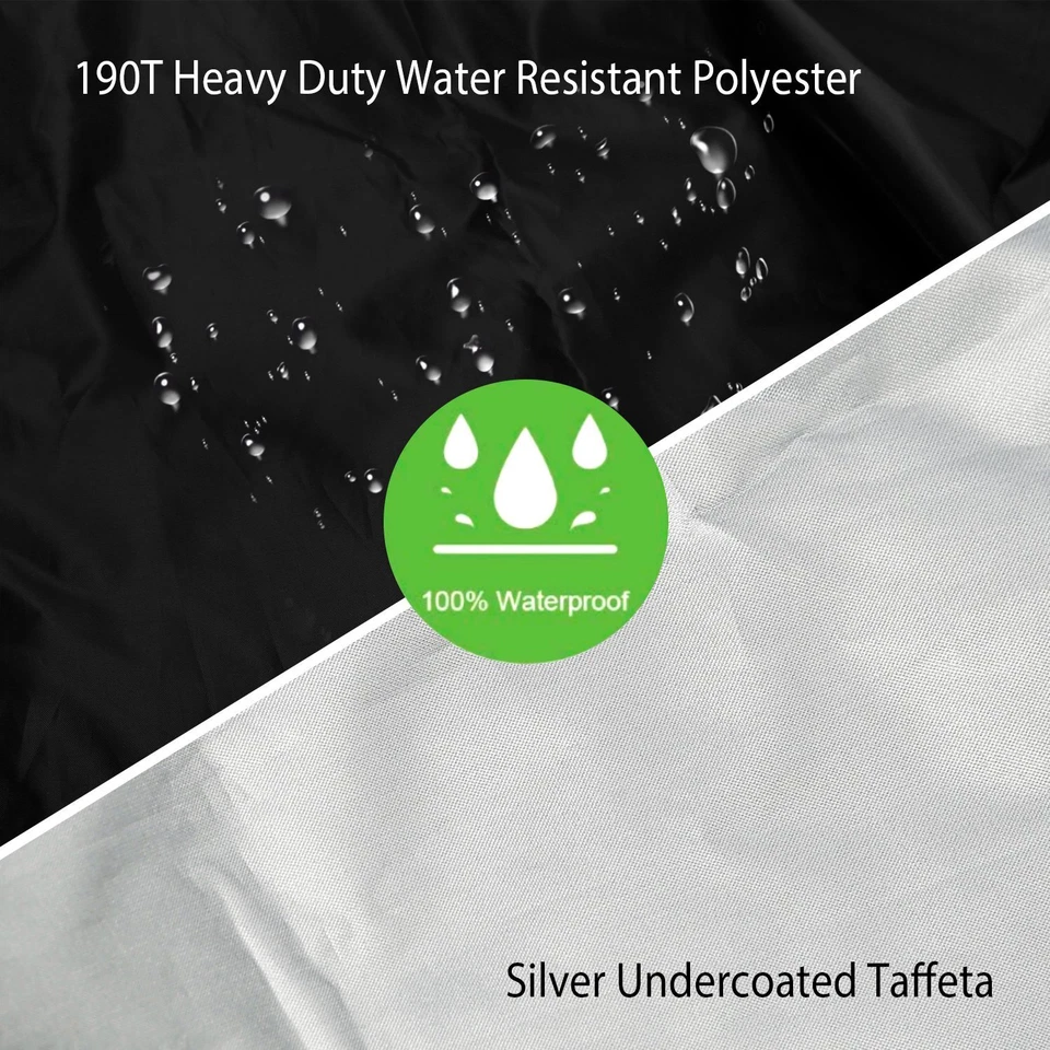 Уличный патио круглый мебельный чехол водонепроницаемый ветрозащитный стол стул комплект чехлов - Изображение 2 из 4