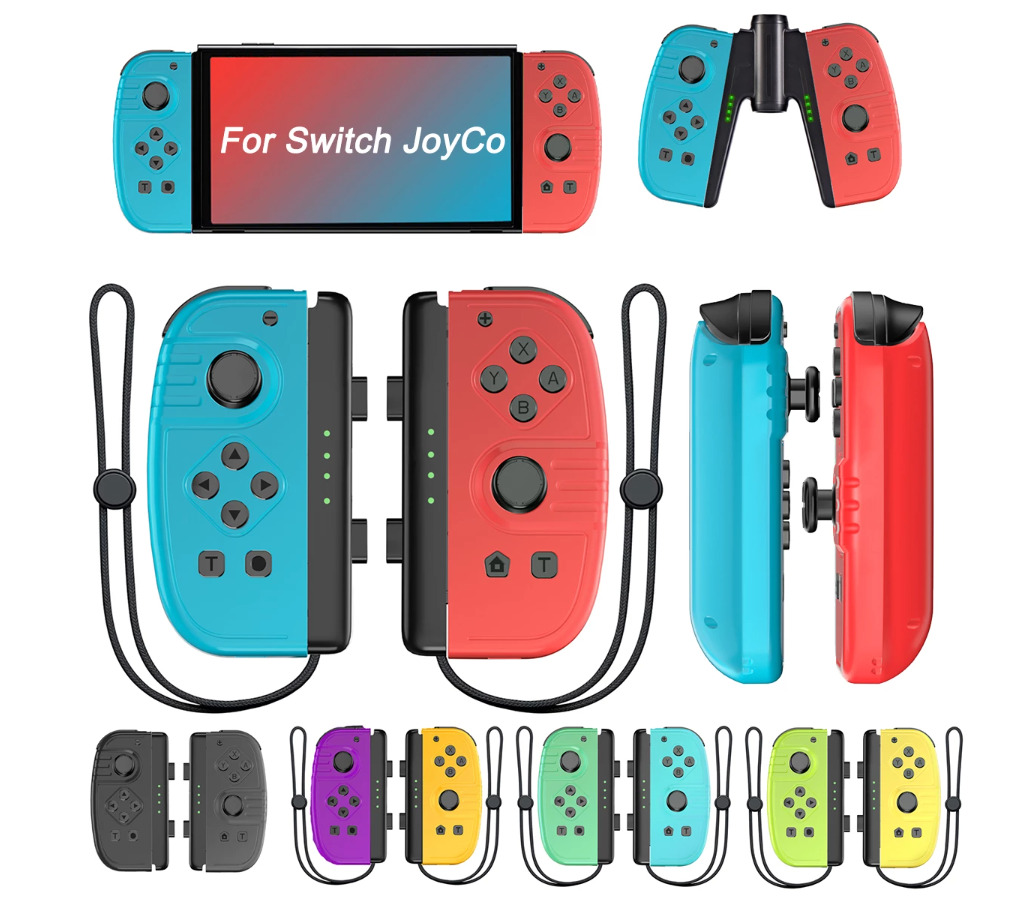 Manette Paire De Joy-Con Pour Nintendo Switch Pro/Lite/OLED Console Bouton Jeux