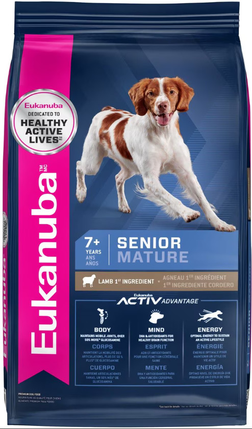Eukanuba Senior Mature Lamb 1st Ingredient Dry Dog Food, 30 lb