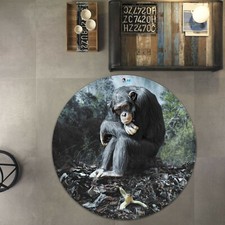 3D Forest Orangutan Banana NAO2081 Game Rug Mat Elegant Photo Carpet Mat Fay