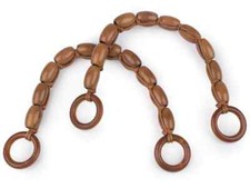 Dtoterul Taschengriffe 4er Set - Bambus & Holz Griffe Für Handtaschen DIY