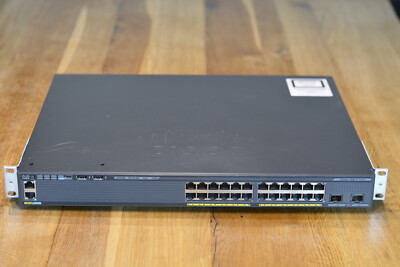 Cisco Catalyst WS-C2960X-24PD-L | 24x 1000BASE-T | 2x 10G SFP+ | PoE+ | Brackets