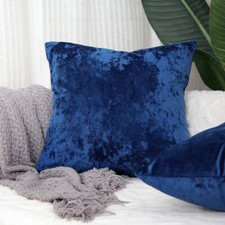 Crushed Velvet Cushion Cover Luxury Throw Pillow Case Cover 16" 18" 20" 22" 24"