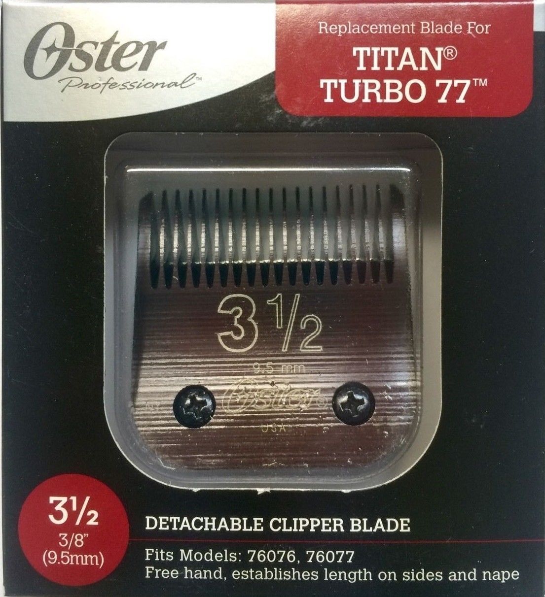 Oster Titan 3 1/2 Diamox Detachable Clipper Blade 76918696 76