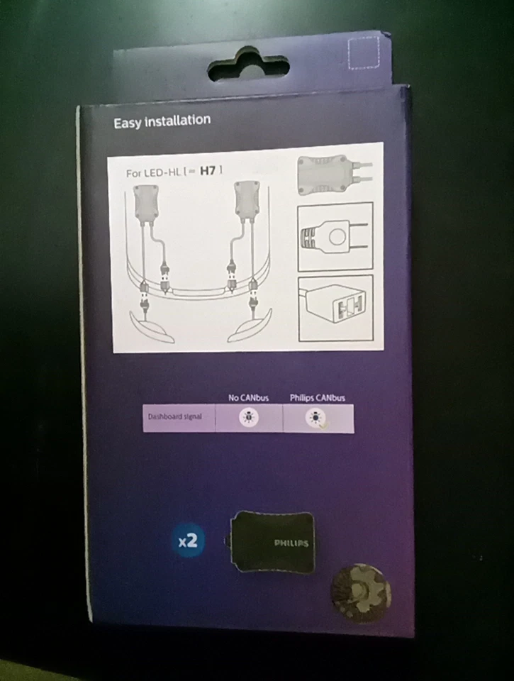 Philips h7  LED adapter CANbus (pair) Fix Dash Errors 18952C2 - Image 2 of 2