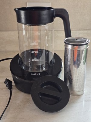 Instant Cold Brew Coffee & Tea Maker Electric w/ Glass Pitcher Filter Tested...