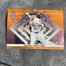 MANNY MACHADO 2025 TOPPS TRANSCENDENT ICONS CHROME RED REFRACTOR /25