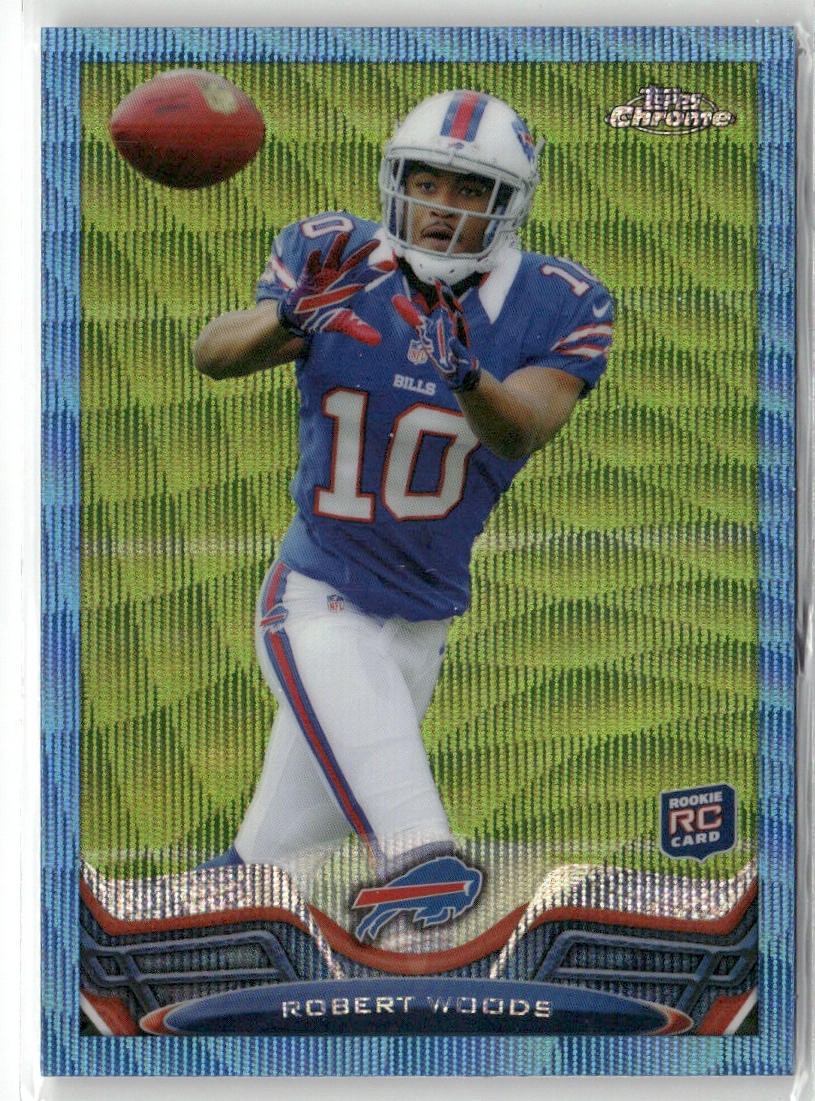 2013 Topps Chrome - Robert Woods #3 Blue Wave Refractor (RC) 1