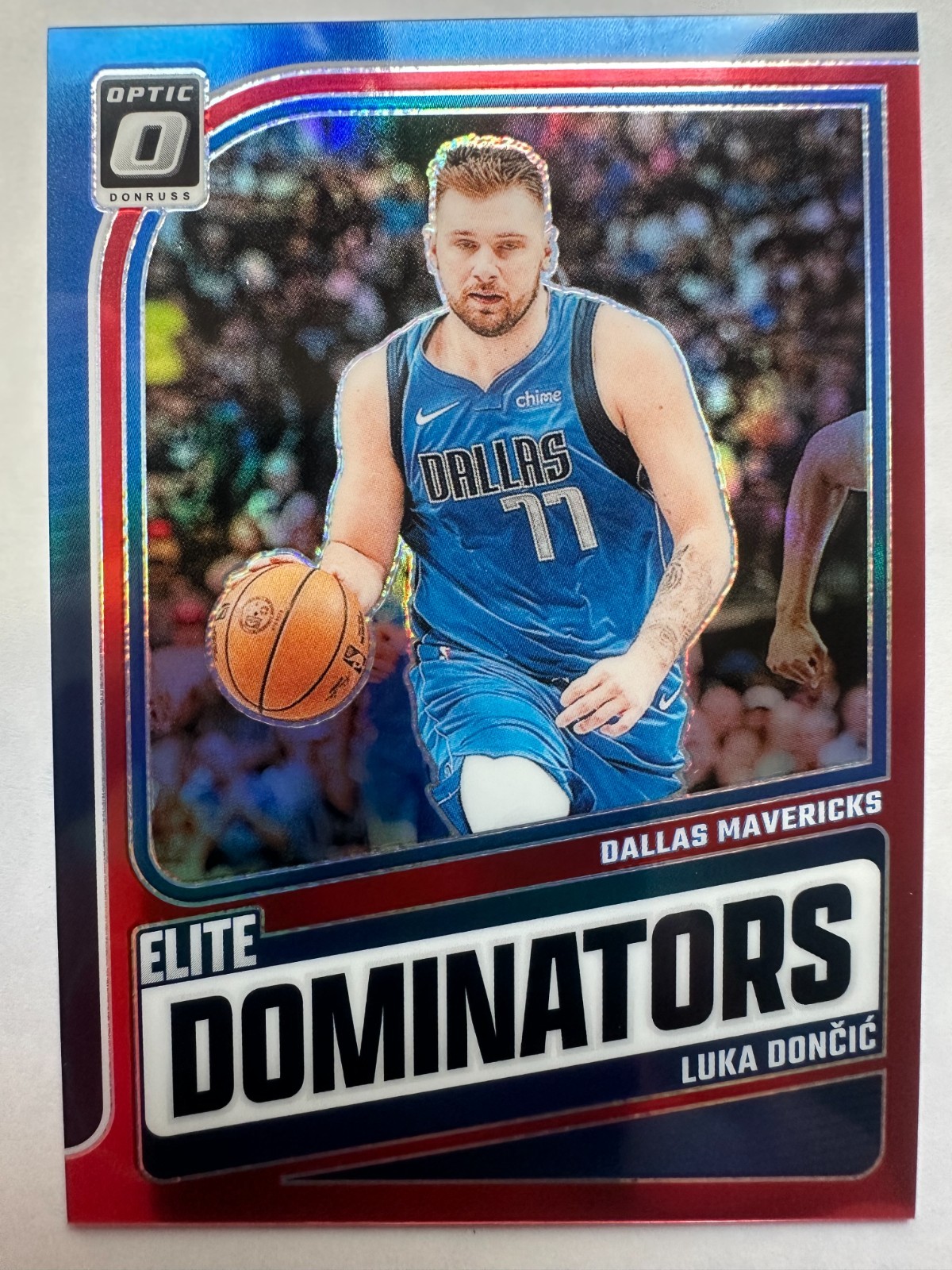 2024-25 Panini Donruss Optic Basketball Luka Doncic Elite Dominators Red /99