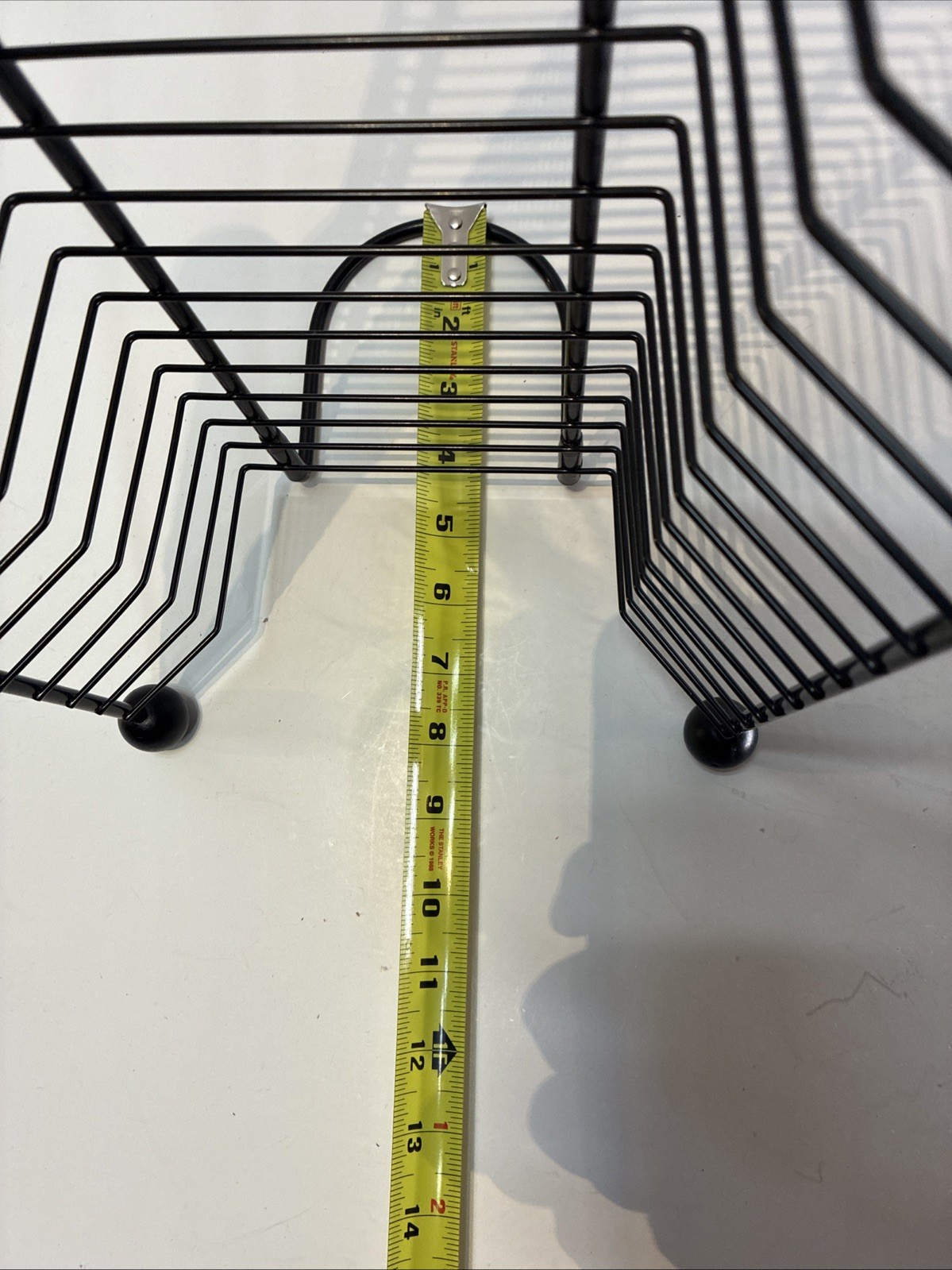 27 Inch Metal DVD/Game Storage Rack Tower Holds 32 Discs Black Wire Stand