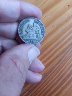2 Francs 1920 Chamre Des Comerce Non Nettoyer Voir Foto