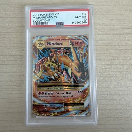 2016 Pokemon XY Evolutions M Charizard EX Holo PSA 10 GEM 13/108 Mega English