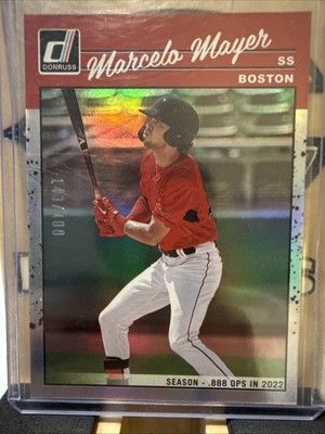 2023 Donruss Holo Season Stat Line /400 1990 Retro #248 - Marcelo Mayer