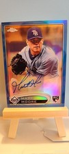 2012 Matt Moore Topps Chrome RC Blue Auto Refractor #160 16/199