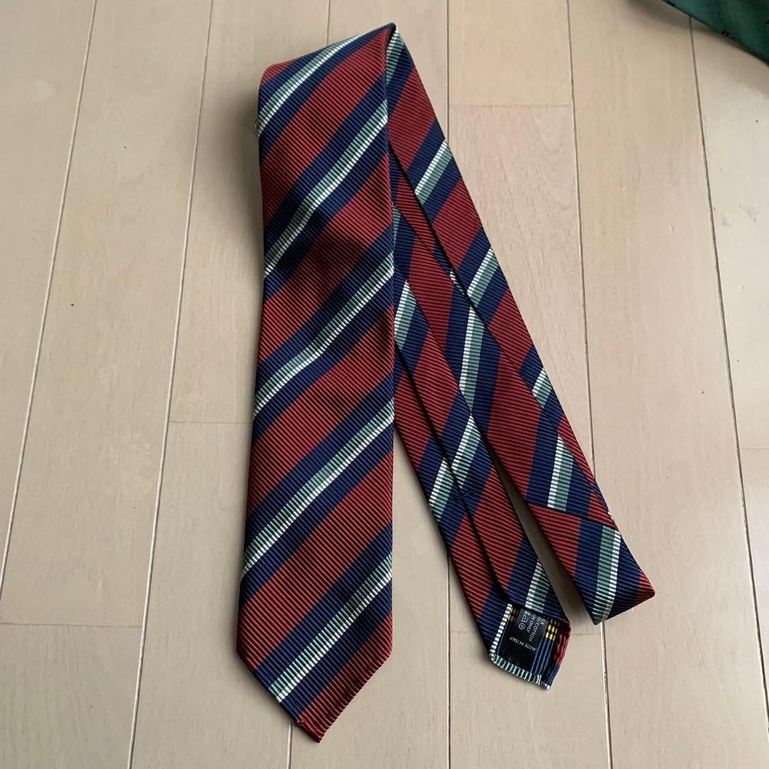 Rare Atto Vannucci Seven Fold Silk Tie Made in Italy for Tomorrowland Luxury