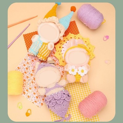 Crochet Doll Clothes Supplies with Step-by-Step Video Tutorial Instruction