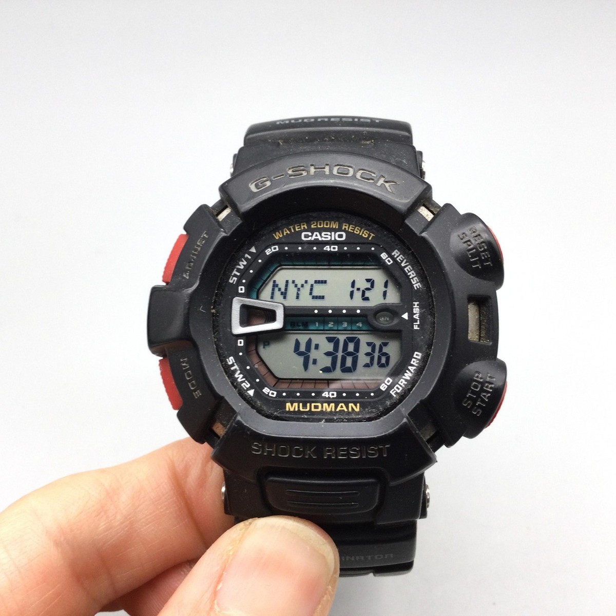 時計 CASIO G-SHOCK MUDMAN Casio G-Shock Mudman G-9000 3031 Mens Digital Watch 47mm Black